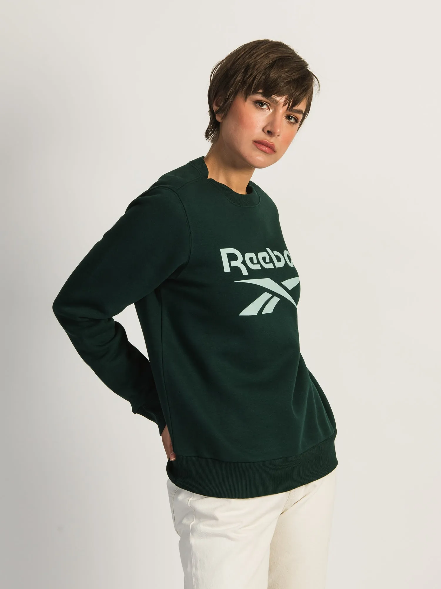 REEBOK BIG LOGO FLEECE CREWNECK