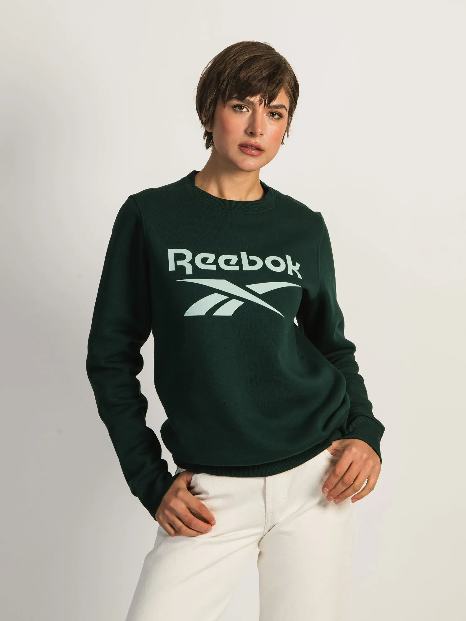 REEBOK BIG LOGO FLEECE CREWNECK