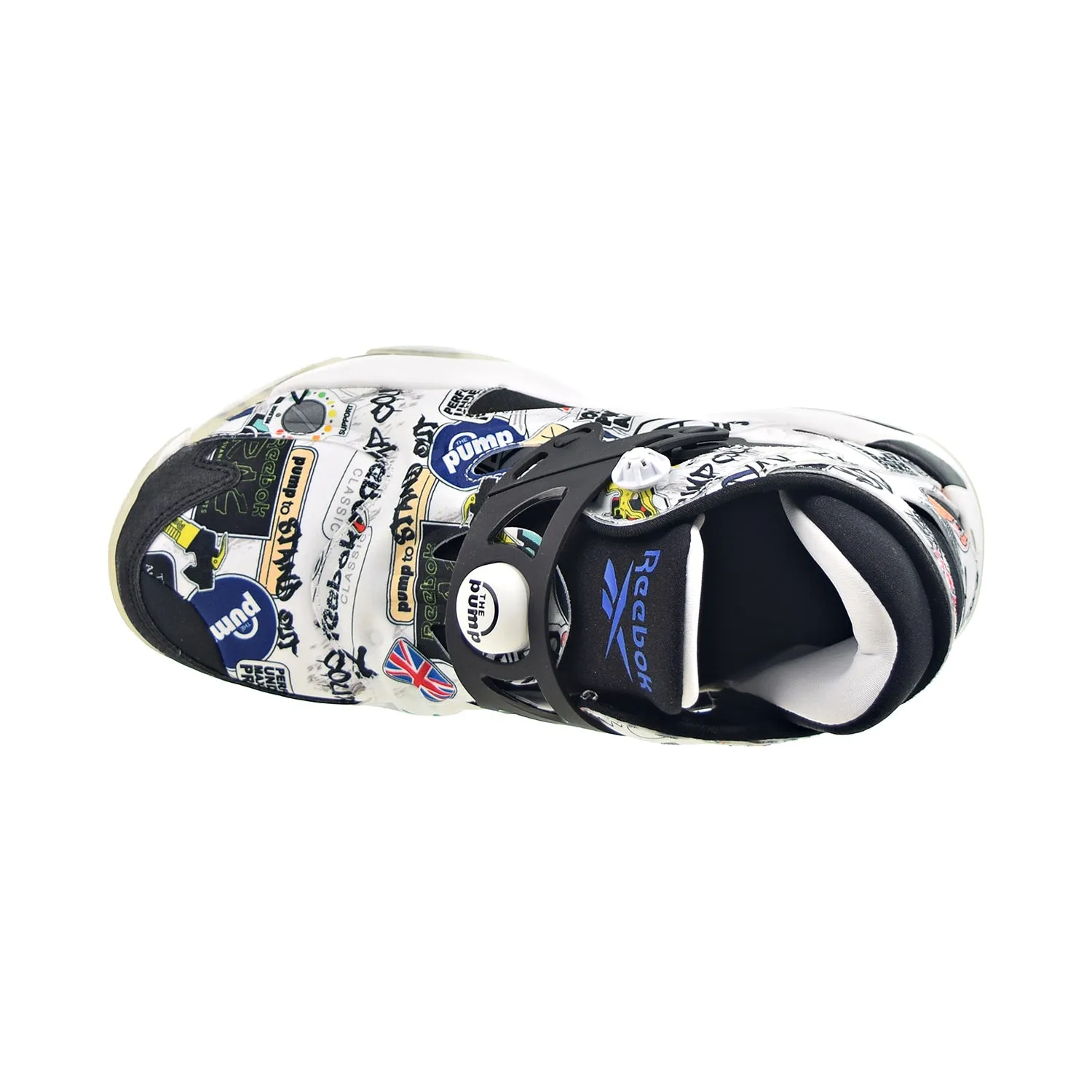 Reebok Pump Court "Sticker City" Men's Shoes Black-White