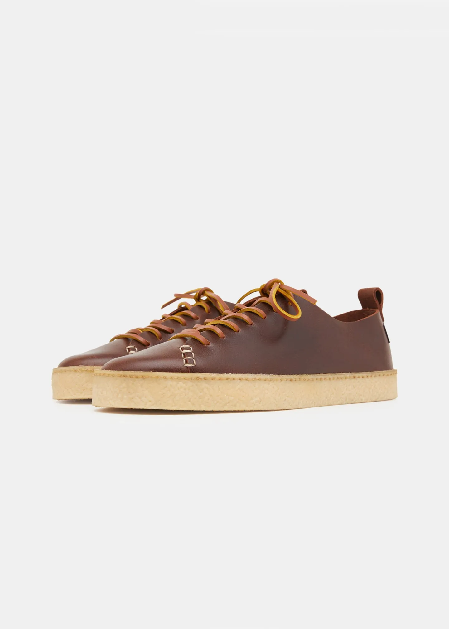 Rufus Leather Cupsole Regular Width Fit Shoe - Brown