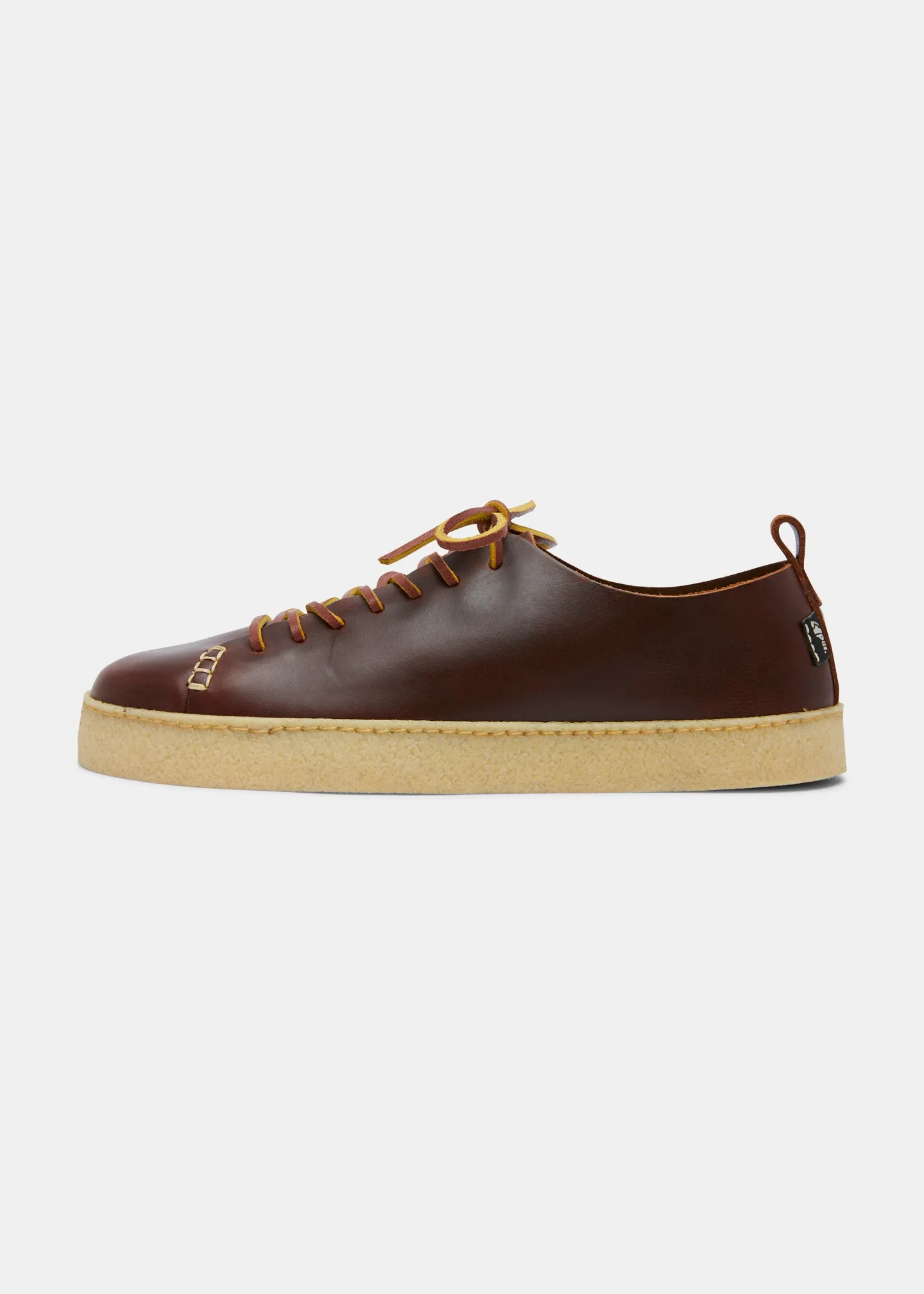 Rufus Leather Cupsole Regular Width Fit Shoe - Brown