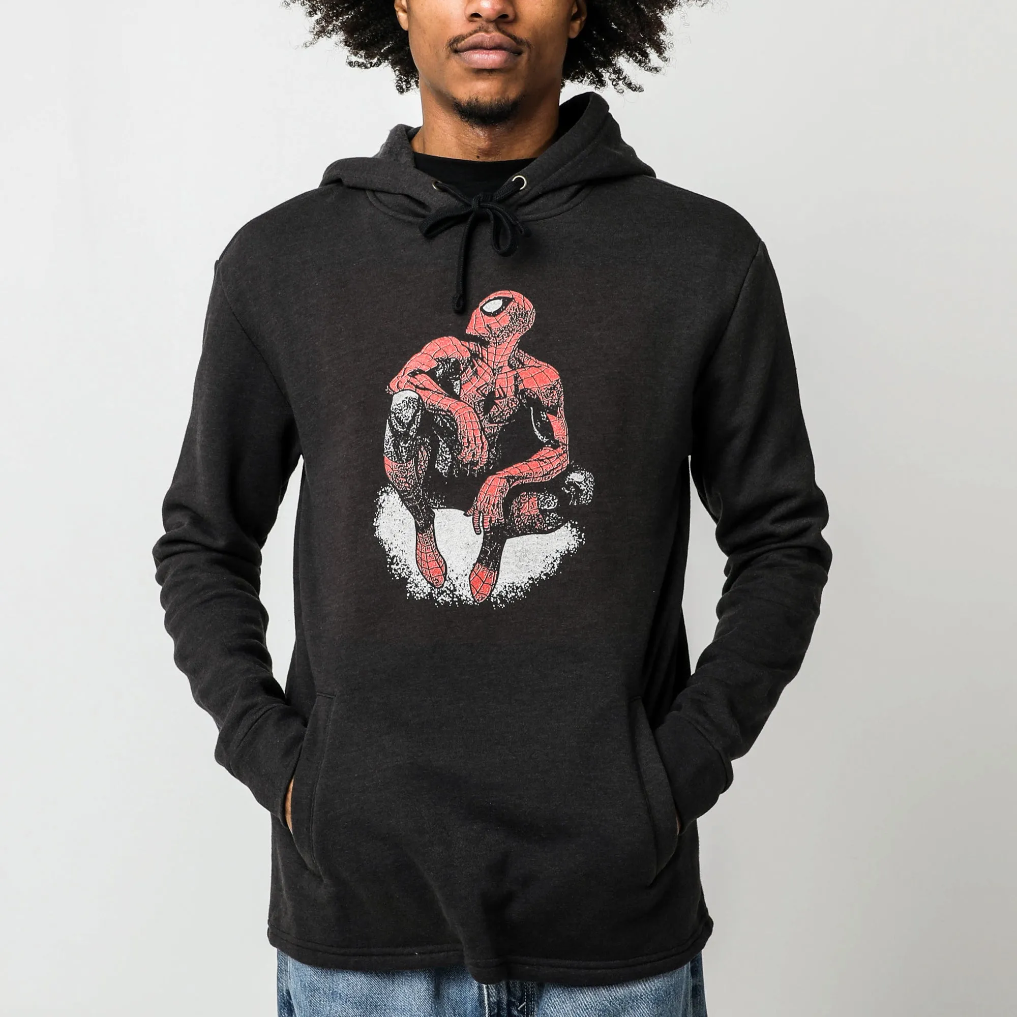 Sitting on a Wall Black Hoodie