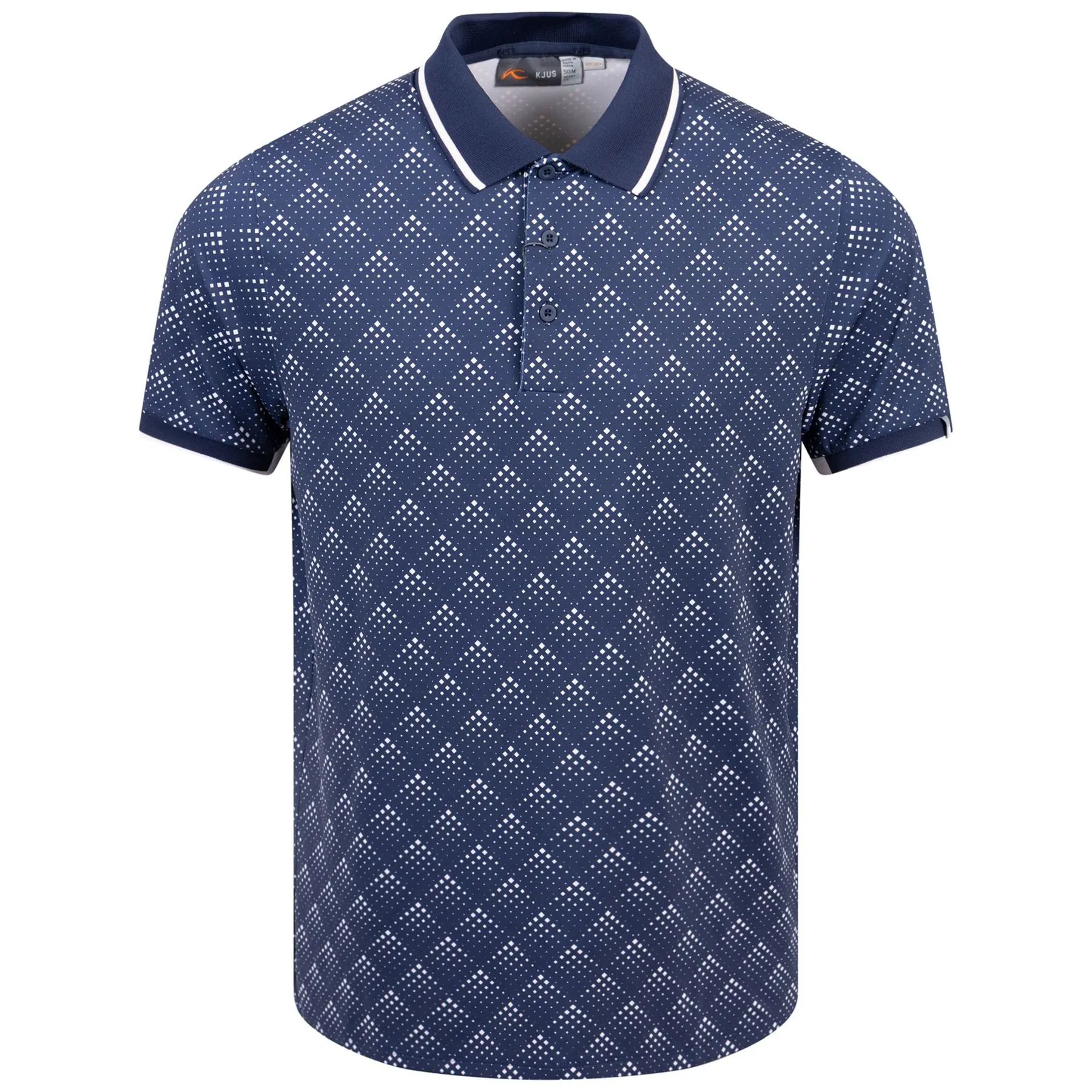 Spot Printed Polo Atlanta Blue/Pink Salt - SS24