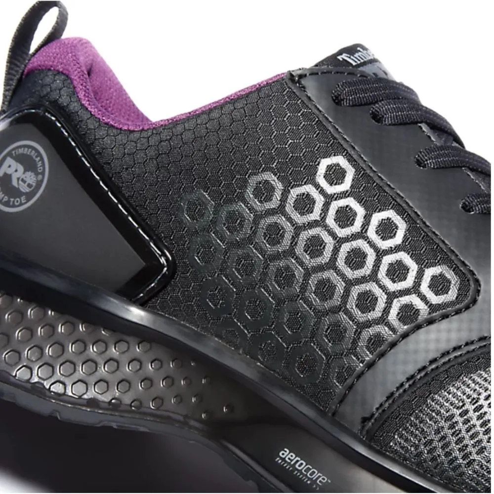 Timberland PRO Reaxion Women's Athletic Composite Toe Work Shoe TB0A21VB001 - Black/Purple