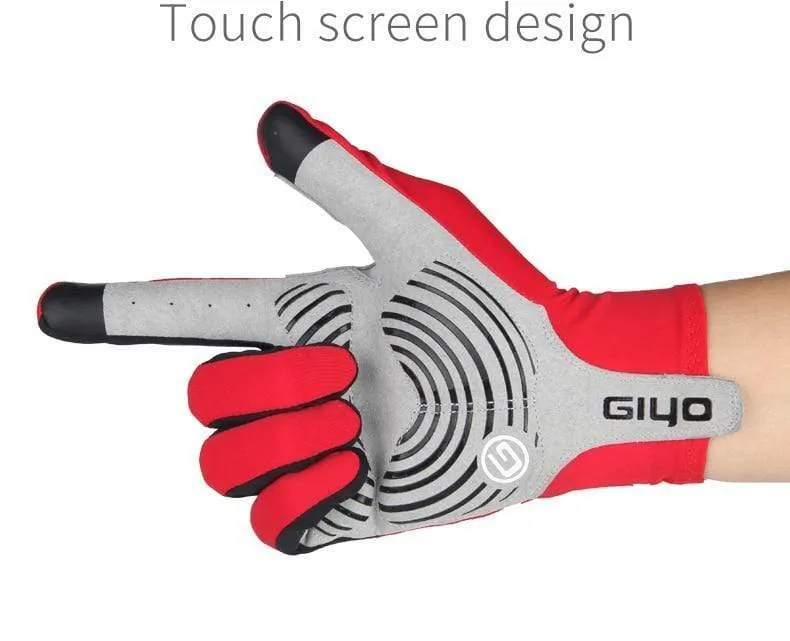 Touch Screen Long Full Fingers Gel Sports Cycling Gloves Women Men Bicycle Gloves Mtb Road Bike Riding Racing Gloves