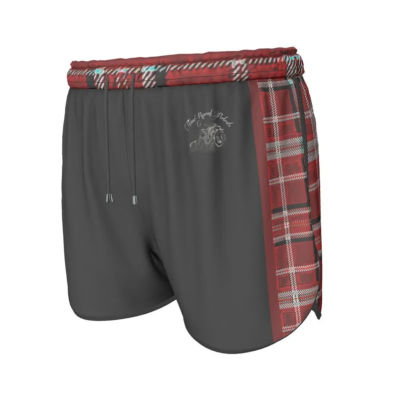 TRP Twisted Patterns 06: Digital Plaid 01-05A Ladies Designer Running Shorts