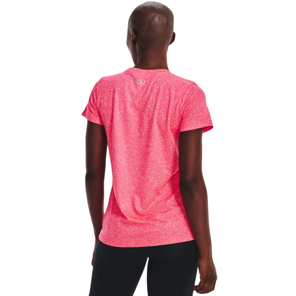 'Under Armour' Women's Tech Nova T-Shirt - Pink Shock