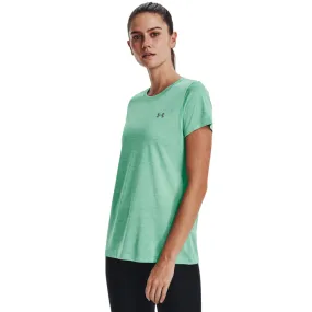 'Under Armour' Women's Tech Twist T-Shirt - Green Breeze / White