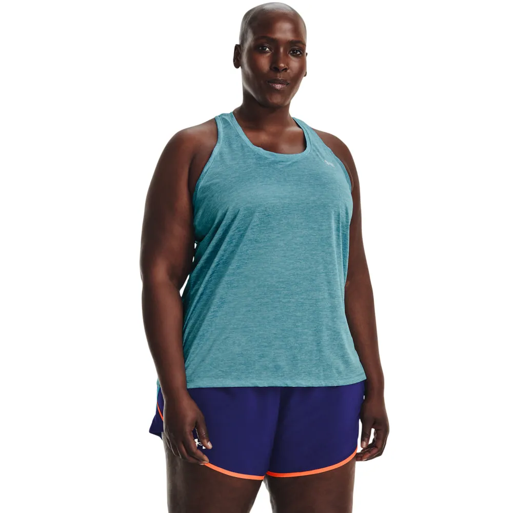 'Under Armour' Women's Tech Twist Tank - Glacier Blue (Ext. Sizes)