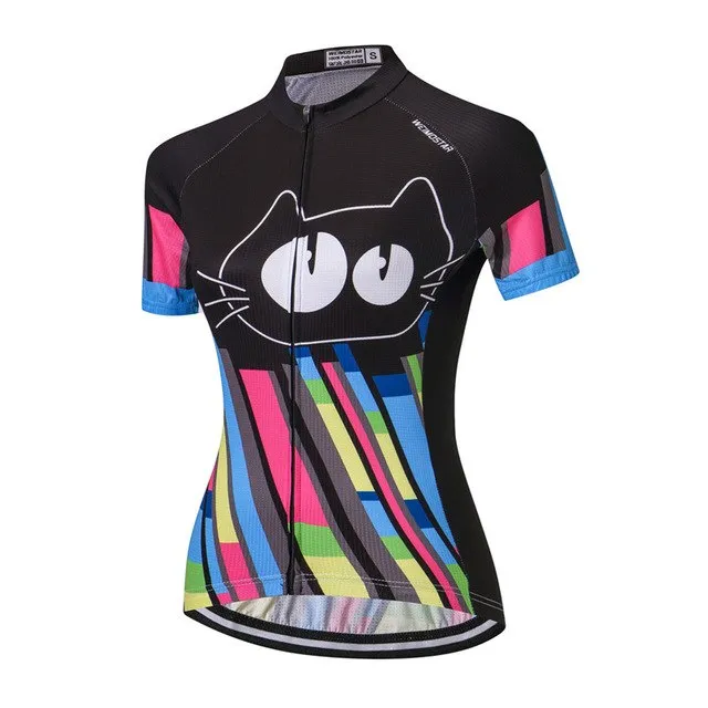 Weimostar Short Sleeve Cycling Jersey Women Breathable mtb Bike Jersey Shirt Quick Dry Riding Cycling Clothing Bicycle Clothes