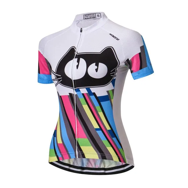 Weimostar Short Sleeve Cycling Jersey Women Breathable mtb Bike Jersey Shirt Quick Dry Riding Cycling Clothing Bicycle Clothes