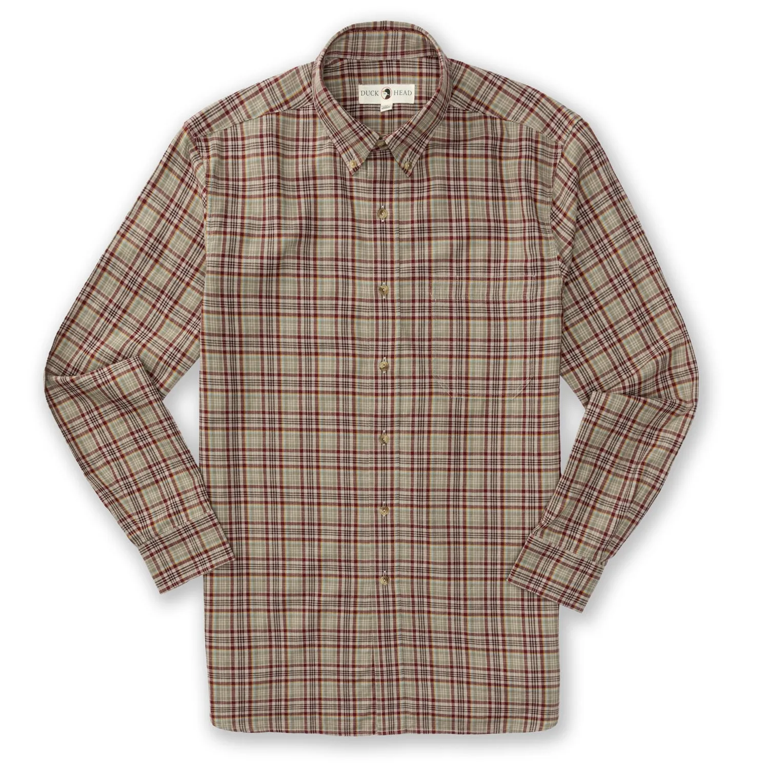 Westfall Plaid Cotton/Wool Twill Sport Shirt