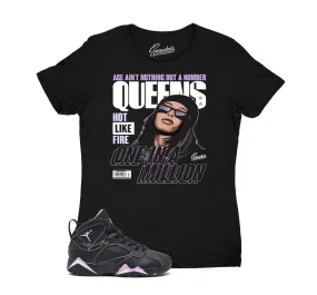 Womens Barely Grape 7 Shirt - Queens- Black