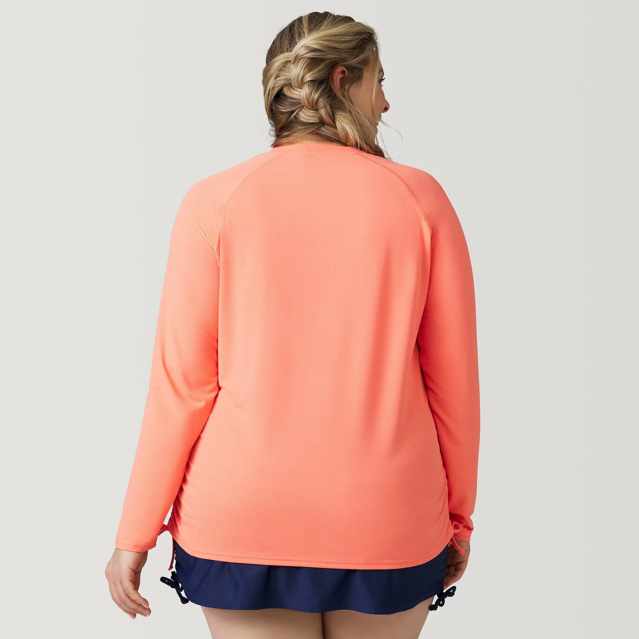 Women's Plus Size SunFree Quarter Zip UPF Sunshirt