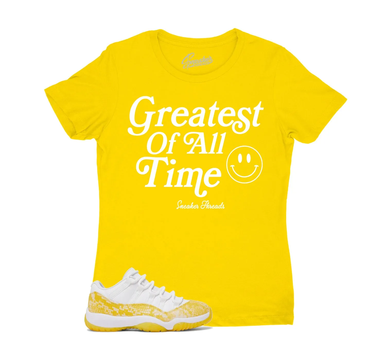 Womens Yellow Snakeskin 11 Shirt - Goat - Yellow